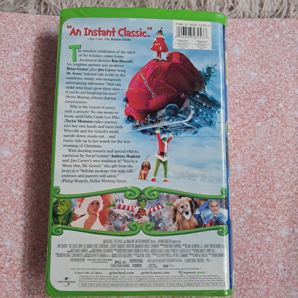Disney's How the Grinch Stole Christmas VHS tape! Tested, works, great condition - Picture 2 of 3
